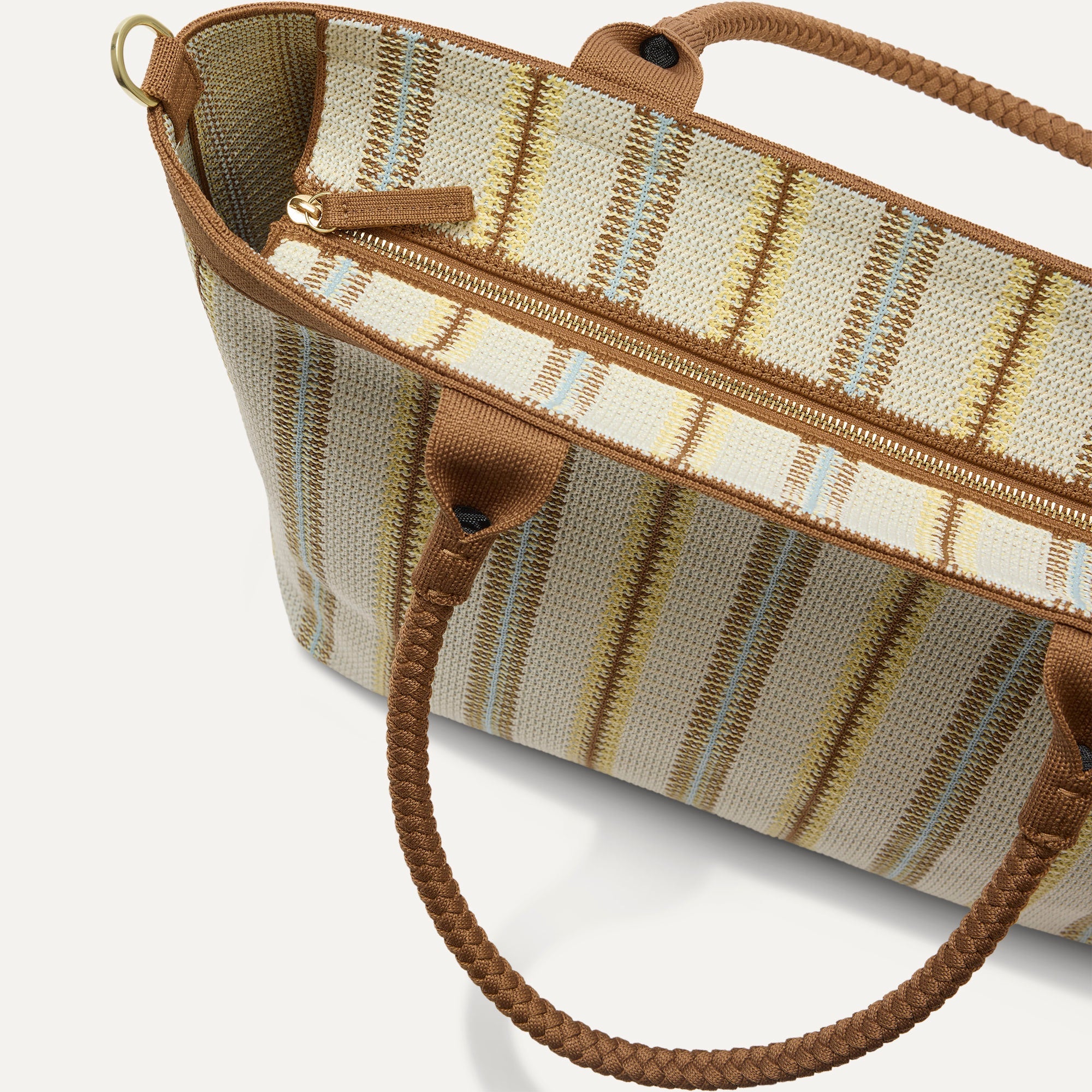 The Lightweight Zip Tote - Sunbeam Market Stripe - Image 5