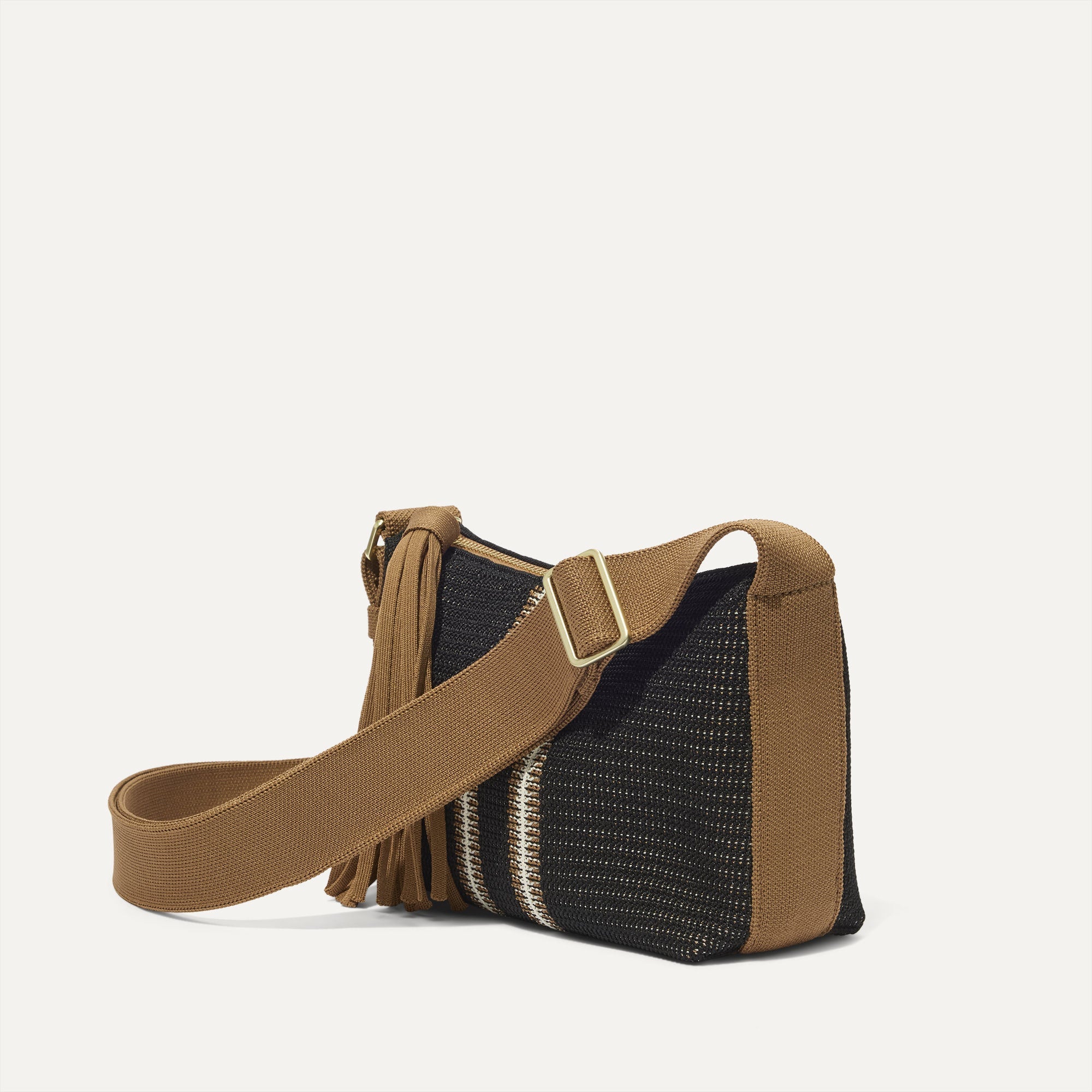 The Casual Crossbody - Coffee Market Stripe - Image 3