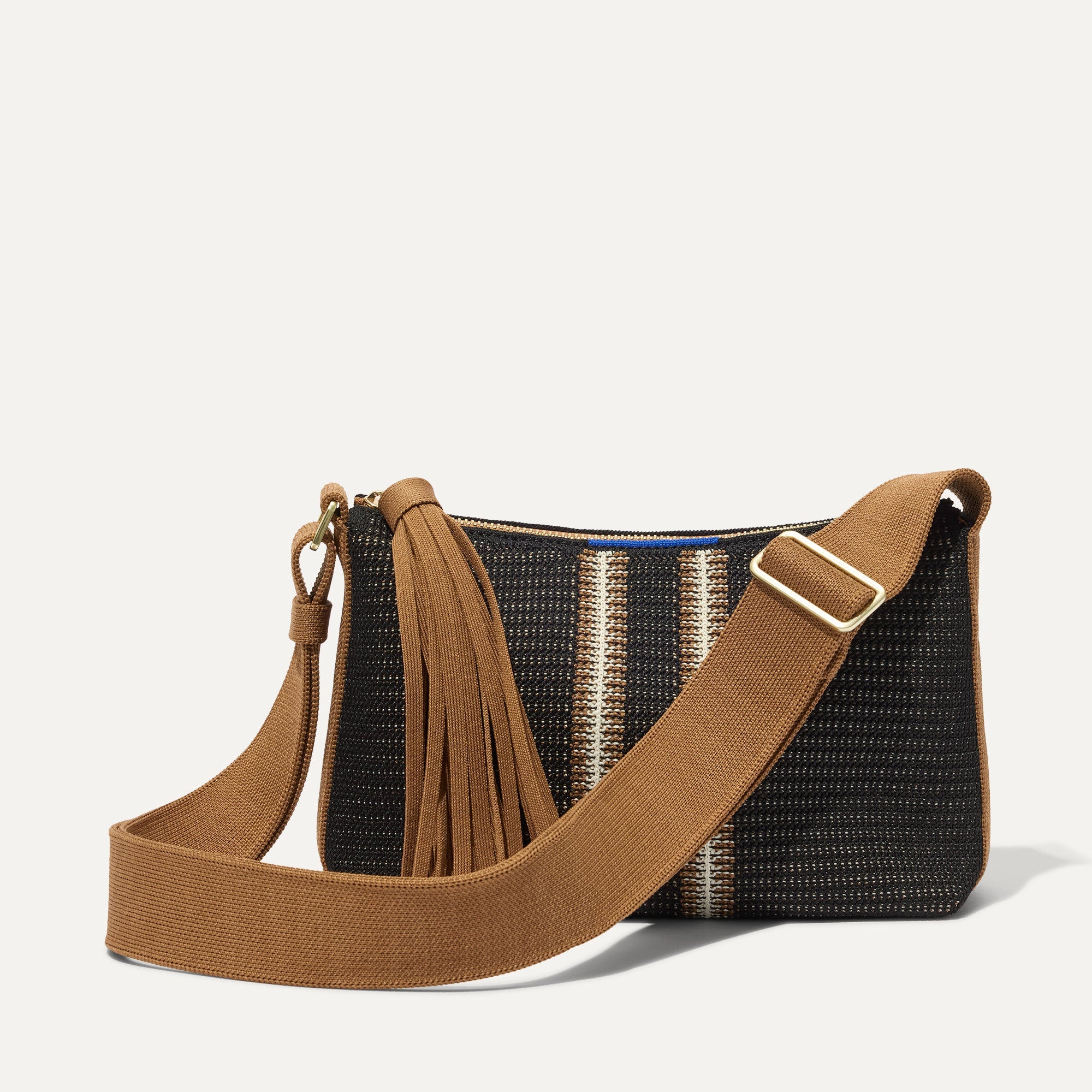 The Casual Crossbody - Coffee Market Stripe - Image 2