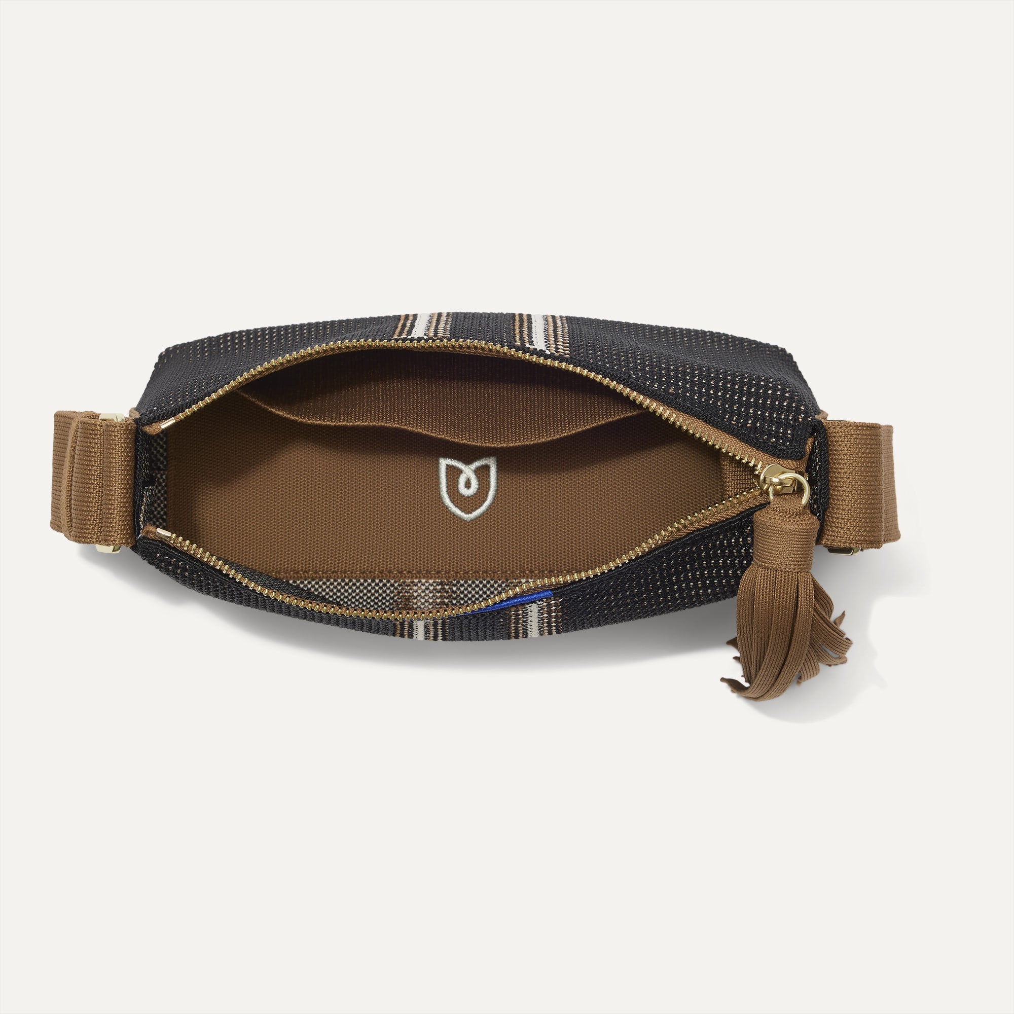The Casual Crossbody - Coffee Market Stripe - Image 4