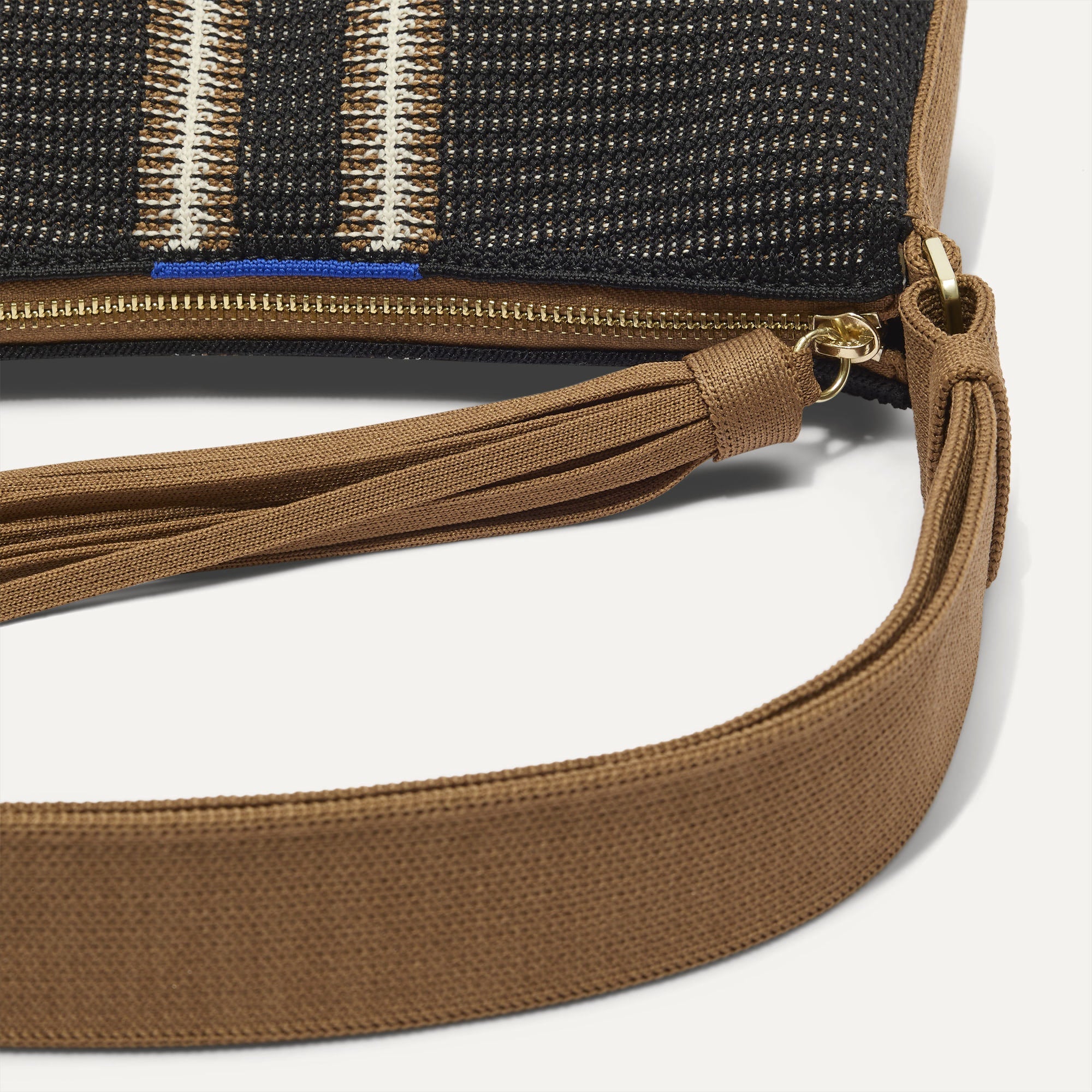 The Casual Crossbody - Coffee Market Stripe - Image 5