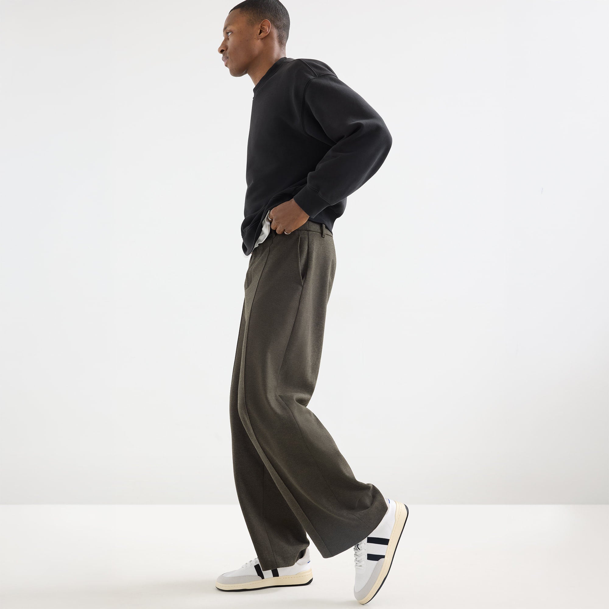 The Men's Court Sneaker - Black Drift - Image 3