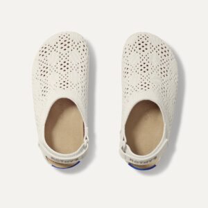 The Kids Clog - White Crochet