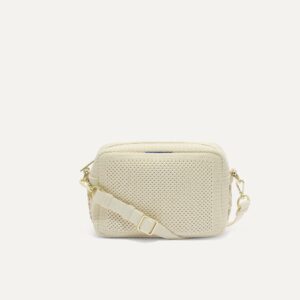 The Crossbody Camera Bag - Cream Twist Open-Knit
