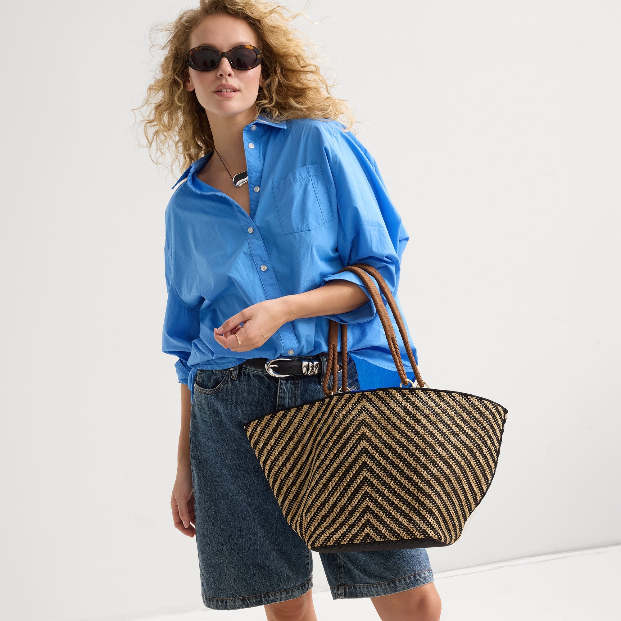 The Summer Tote - Toffee Chevron - Image 3