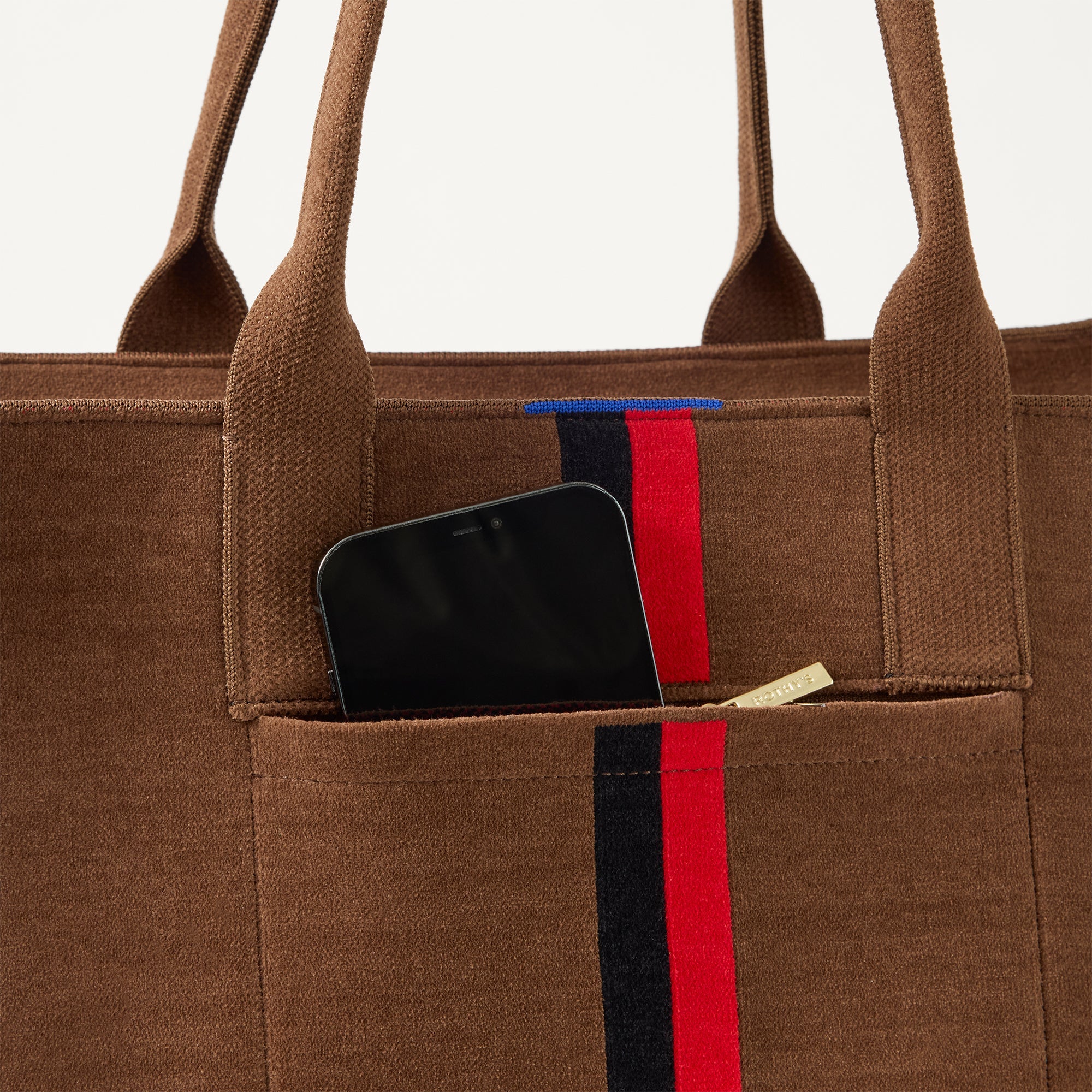The Classic Tote - ReVelvet™ Cinnamon Stripe - Image 6