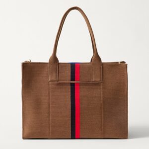 The Classic Tote - ReVelvet™ Cinnamon Stripe
